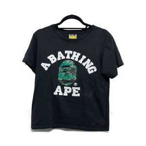 A Bathing Ape BAPE 21st Anniversary Camo Logo Tee Black Size M Unisex